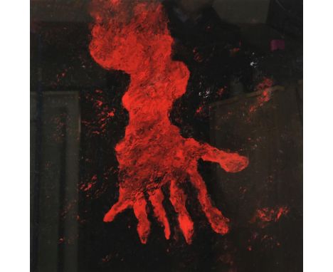 ARMANDO (1929-2018), signed l.r., composition of hand, print 2/50  55 x 55 cm.ARMANDO (1929-2018), ges. r.o.,  rode hand, pri