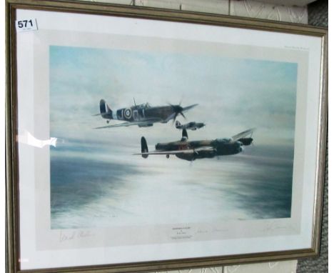 "Memorial Flight" print by Robert Taylor with signatures