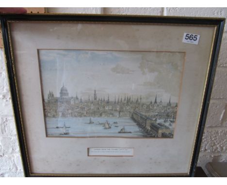 A print London from the Thames