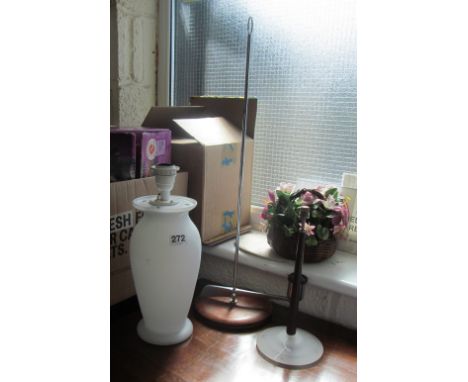 An Italian Postmodern Pao T1 small table lamp designed by Matteo Thun for Arteluce, a French Trait D'Union white frosted glas