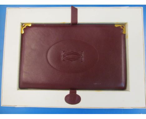 A Cartier leather address book