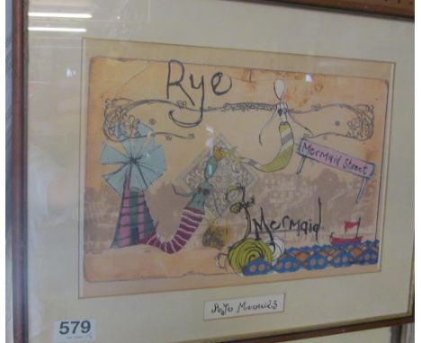 A print Rye Mermaids and two other prints