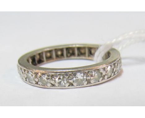 A diamond eternity ring