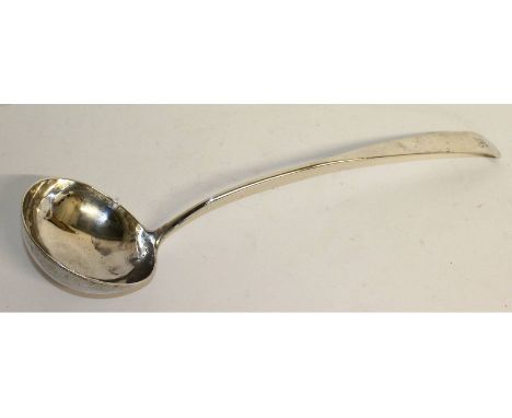 A George III Scottish soup ladle. Edinburgh 1797. Maker: R.C.