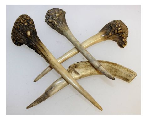 Four Eskimo bone tools.