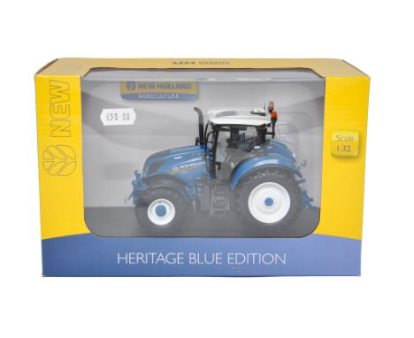 Universal Hobbies 1/32 Farm Model issue comprising New Holland T6.180 Heritage Blue Tractor. Excellent and not previously rem