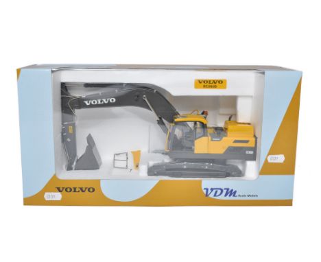 VDM 1/32 diecast model construction issue comprising Volvo EC350D Tracked Excavator. Excellent and not previously removed fro