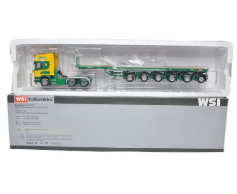 WSI 1/50 diecast model truck issue comprising Scania Topline Ballast Trailer in the livery of William Whyte. Limited Edition.