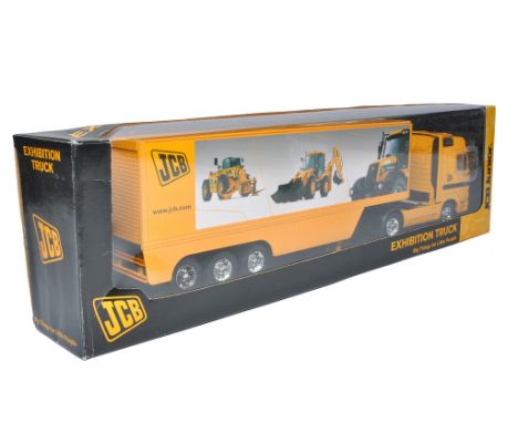 JCB 1/32 model truck issue comprising Mercedes Exhibition Trailer. Excellent in box. 