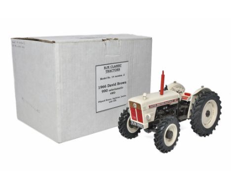 RJN Classic Tractors 1/16 Farm Model issue comprising 1966 David Brown 990 Selectamatic 4WD Tractor. Looks to be without obvi
