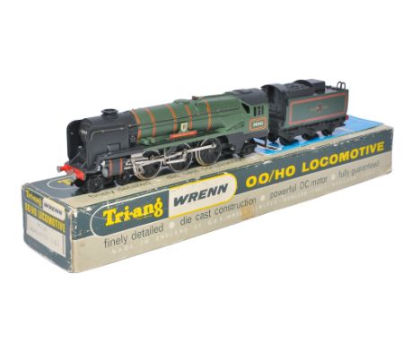 Wrenn Railways OO Gauge W2236 4-6-2 West Country BR Locomotive and Tender 'Dorchester' Green 34042. Very good to excellent co