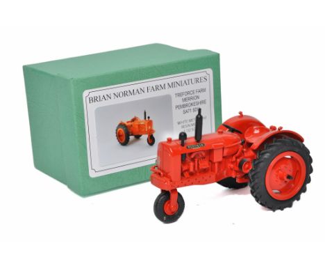 Brian Norman Hand Built 1/32 farm model issue comprising Nuffield Universal Single Row Crop Tractor. Looks to be without obvi