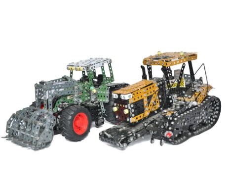 A pair of Meccano type (tronico) Tractor models comprising Fendt and Challenger. 