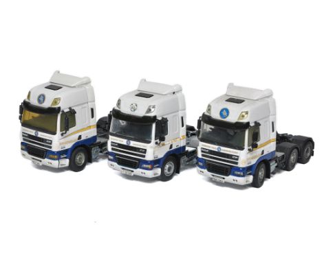 Tekno Code 3 (Dave Robinson) 1/50 diecast model truck issues comprising DAF Tractor Trio in the livery of Lincolnshire Haulie