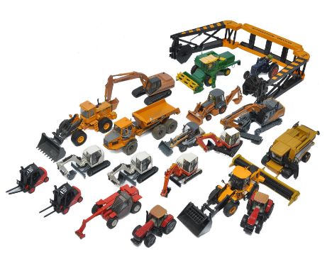 A further assortment of diecast construction and farm model issues mostly in 1/50 scale from Siku, Motorart, Joal etc. Mostly
