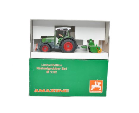 Siku 1/32 diecast farm model issue comprising Amazone Kreiselgrubber Limited Edition set. Looks to be without fault, in origi