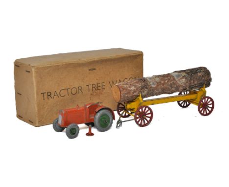 Charbens Vintage issue comprising Tractor Tree Wagon. Fair only with damage and repair needed. Box however is very good. 