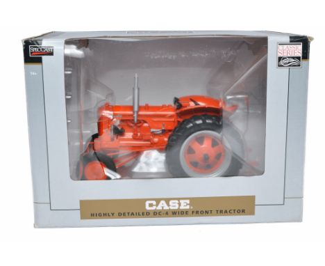 Spec Cast 1/16 Farm Model issue comprising Case Dc-4 Tractor. Generally good, missing air intake stack. In original box (with