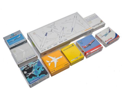 A small group of smaller scale model aircraft from Schabak. Excellent in boxes. 