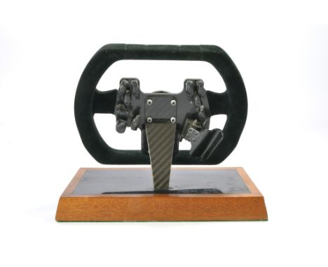 Formula 1 Williams Team Memorabilia comprising unique original (ex race) mounted steering wheel from the Williams FW23 signed