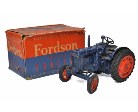 Chad Valley vintage mechanical issue comprising Fordson Major E27N Tractor. Good to very good with some marks throughout. Mec