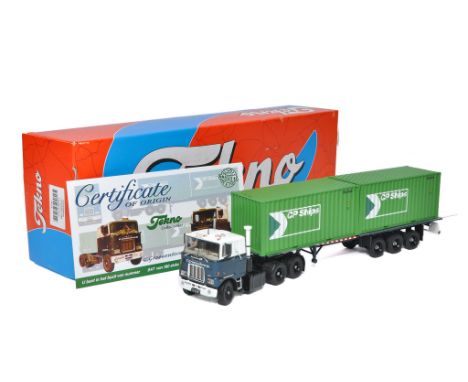 Tekno 1/50 diecast model truck issue comprising Mack Container Trailer in the livery of Groenenboom. Limited Edition of 180. 