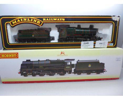 A Hornby 00 gauge model steam locomotive, BR 4-6-0 Patriot Class 7P 'Bunsen', boxed, and a Palitoy Mainline Railways 00 gauge