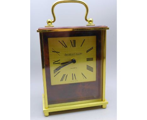 A Jaeger-Le Coultre quartz mantel timepiece clock 
