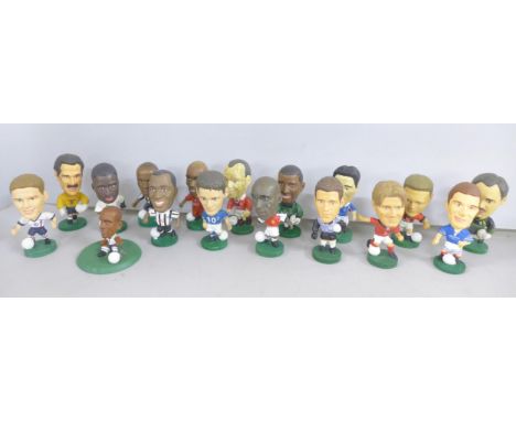 A large collection of Corinthian football player figures 