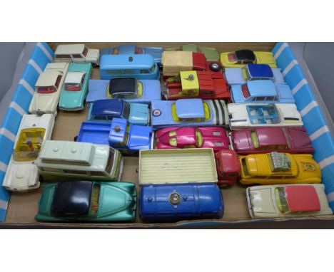A collection of die-cast model vehicles including Dinky and Corgi (25) 