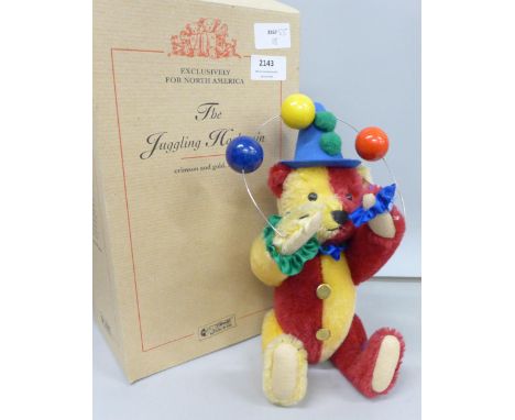 A boxed Steiff Limited Edition "The Juggling Harlequin Bear" exclusively for North America, 679/2500