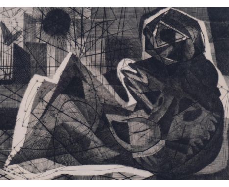 Henri Georges Adam (1904 - 1967), "La Danae", limited edition etching no. 49 of 110, circa 1960, signed in pencil, 33cm x 26c