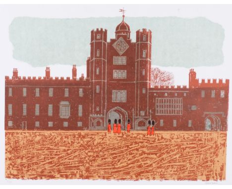 Robert Tavener (1920 - 2004), St James's Palace, limited edition lithograph, no. 15 of 75, signed in pencil, sheet 72cm x 57c