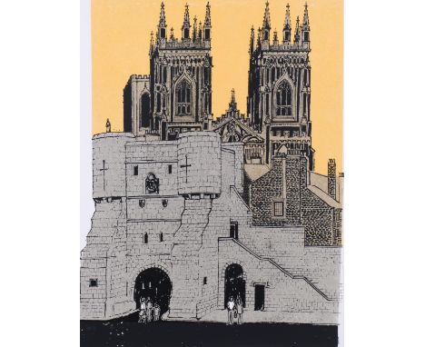 Robert Tavener (1920 - 2004), York Minster, lithograph, circa 1980, signed in pencil, no. 66 of 75, sheet 74cm x 59cm, unfram