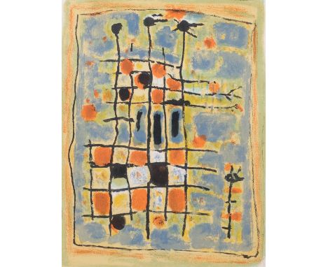 Roger Bissere (1886 - 1964), abstract composition, limited edition lithograph, no. 33 of 220, signed in pencil, circa 1950s/6