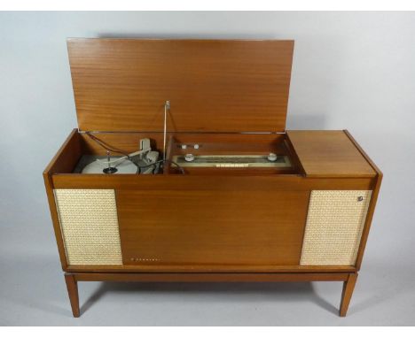 A Vintage Ferranti Stereo Radiogram with Monarch Turntable. 115cms Wide