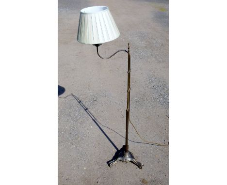 METAL LAMP STANDARD (H: 159 cm WITH SHADE)