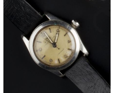 A GENTLEMAN'S 'OYSTER SPEEDKING PRECISION' WRISTWATCH BY ROLEX, circa 1945, the circular signed dial with alternate Arabic nu