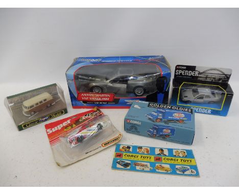 A selection of boxed Corgi die-cast models and a Corgi Toys sales leaflet etc. 