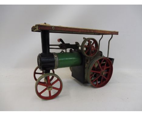 A Mamod live steam traction engine. 