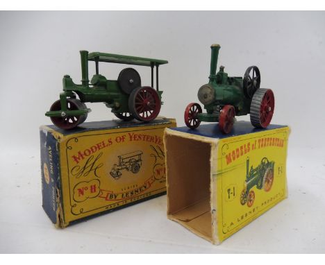 A boxed Matchbox Models of Yesteryear first series Aveling and Porter steam roller and a boxed Allchin traction engine. 