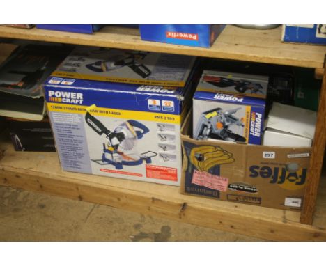 Large shelf of boxed tools.