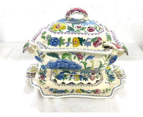 Vintage Masons ladle and tureen regency 