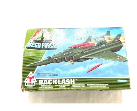 Boxed vintage Kenner mega force backlash, triax army 