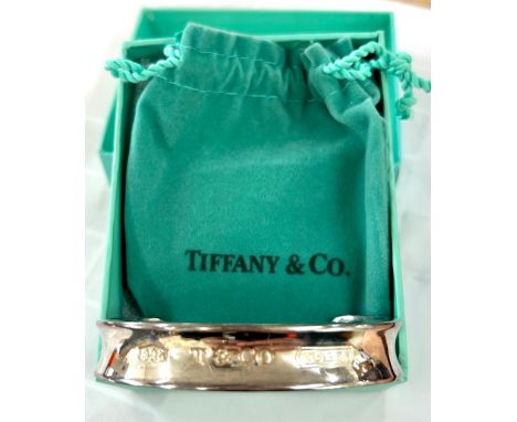 Ladies Tiffany &amp; Co solid sterling silver 925 open cuff bangle
