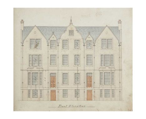 Designs by George Rae and Jesse Hall Architectural plans, elevations, and detail drawings for Rae, George Plans, Elevations S