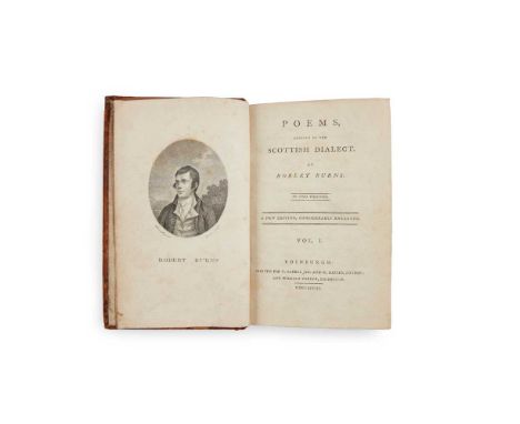 Burns, Robert Poems chiefly in the Scottish Dialect A New Edition, considerably enlarged. Edinburgh: T. Cadell &amp; W. Davie