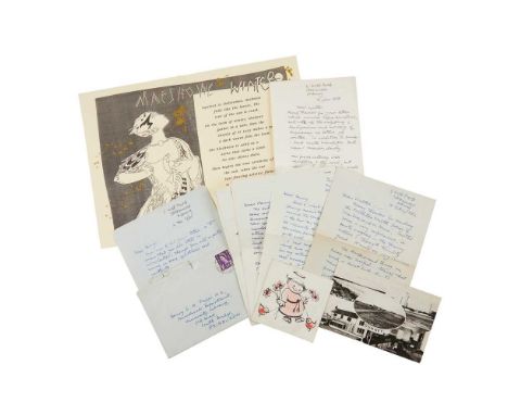 Brown, George Mackay 5 autograph letters, 1 initialled postcard, 1 signed Christmas card &amp; 1 signed 2 A.L.S. to Walter Ke