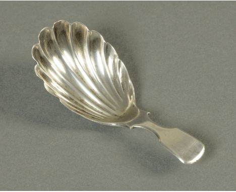 A William IV silver caddy spoon, London 1831.