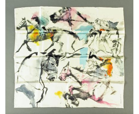 A Longines Limited Edition silk scarf, with design by Stephane Levallois.